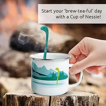 Cute OTOTO Cup of Nessie + Baby Nessie Tea Infuser Set