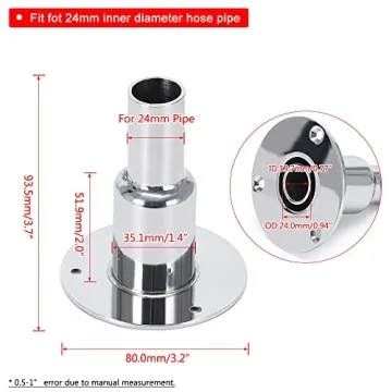 Durable 316 Stainless Steel Thru Hull for Diesel Heaters