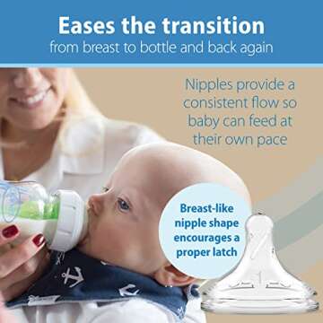 Dr. Brown’s Natural Flow Anti-Colic Options+ Wide-Neck Glass Baby Bottle Starter Set with 100% Silicone Glass Bottle Sleeves, Baby Bottle Brush, Prevent Pacifier and Pacifier and Bottle Wipes