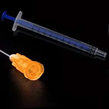 100 Pack 1ml Plastic Luer Slip Syringe for Labs & Crafts