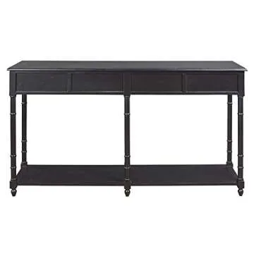 Eirdale Vintage Console Sofa Table - Stylish Black Design