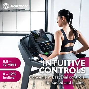 Horizon Fitness T202 Foldable Treadmill with Bluetooth Sound