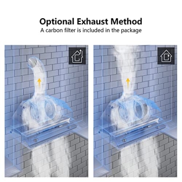 IKTCH 30" Range Hood - Powerful & Stylish Design