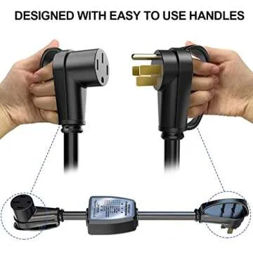 POWSAF 50A RV Surge Protector with 4100 Joules Protection