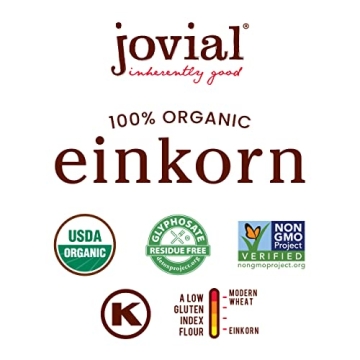 Jovial Organic Einkorn Flour - Premium Baking Essential - 32 Oz
