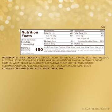 Ferrero Rocher, 13 Count, Premium Gourmet Milk Chocolate Hazelnut, Individually Wrapped Candy for Gifting in a Bunny-Shaped Box, Great Easter Gift, 5.7 oz