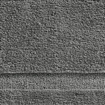 Soft Microfiber Bathroom Rugs Set - 3 Piece Charcoal Gray