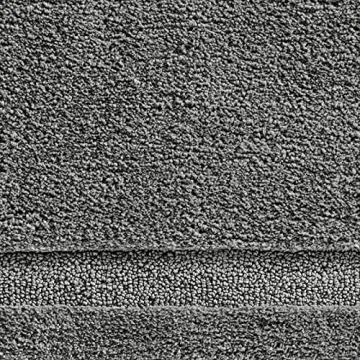 Soft Microfiber Bathroom Rugs Set - 3 Piece Charcoal Gray