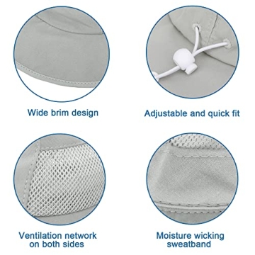 SimpliKids Sun Protection Hat Infant UV Protection Wide Brim