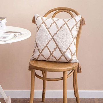 Elegant Boho Moroccan Decorative Pillow Cover 18x18