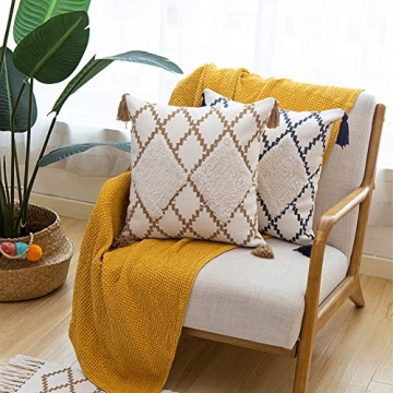 Elegant Boho Moroccan Decorative Pillow Cover 18x18