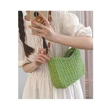 Ulisty Women's Handcrafted Mini Woven Bag for Everyday Use