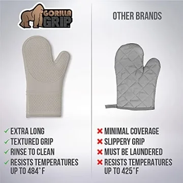 Gorilla Grip Heat Resistant Silicone Oven Mitts