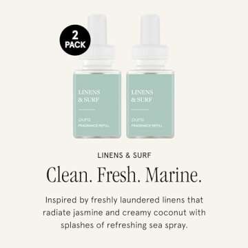 Pura Smart Home Air Diffuser Fragrance - Smart Home Scent Refill - Up to 120-Hours of Premium Fragra...