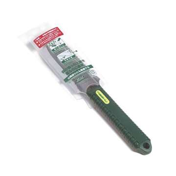 Nisaku NJP1830 Sansaibori Syou Mini Hori-Hori Digging Knife Japanese Stainless Steel 5-Inch Blade, Lightweight 5-Inch Green Ergonomic Plastic Handle