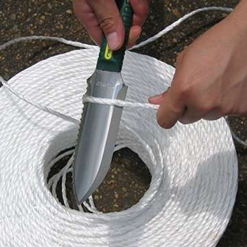 Nisaku NJP1830 Sansaibori Syou Mini Hori-Hori Digging Knife Japanese Stainless Steel 5-Inch Blade, Lightweight 5-Inch Green Ergonomic Plastic Handle