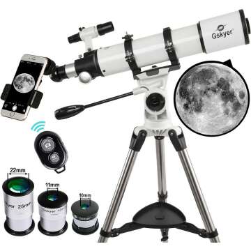 Gskyer 600x90mm Refractor Telescope for All Ages