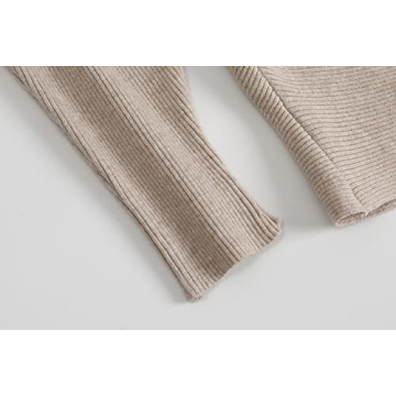 GABERLY Boat Neck Batwing Sleeves Dolman Knitted Sweaters and Pullovers Tops for Women (Stripe&Khaki, One Size)