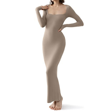 PUMIEY Long Sleeve Dress - Elegant Bodycon for All Occasions