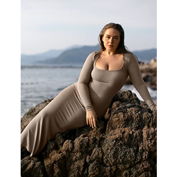 PUMIEY Long Sleeve Dress - Elegant Bodycon for All Occasions