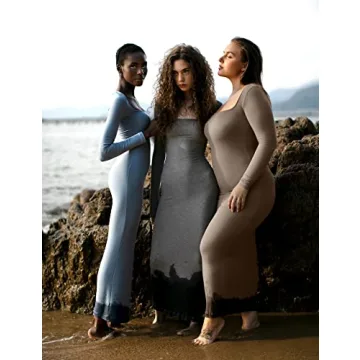 PUMIEY Long Sleeve Dress - Elegant Bodycon for All Occasions