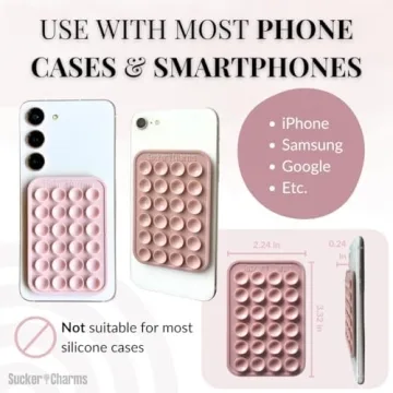 Removable Silicone Suction Phone Mount for Hands-Free Use