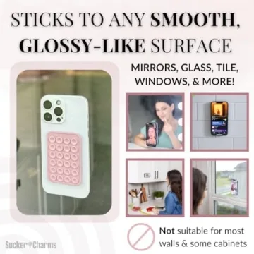 Removable Silicone Suction Phone Mount for Hands-Free Use