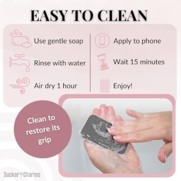 Removable Silicone Suction Phone Mount for Hands-Free Use