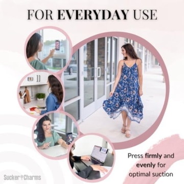 Removable Silicone Suction Phone Mount for Hands-Free Use