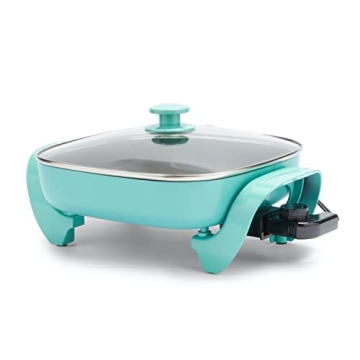 Greenlife Turquoise Electric Square Skillet - Perfect for Everyone