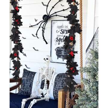 YQLMTT Autumn Maple Garland for Decor and Celebrations