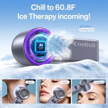 Coolhill Portable Fan with Ice Cooler: 100-Speed Rechargeable