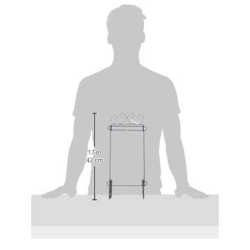 Ackfeld 6in x 12in Scroll Single Stand Silver, 6" x 12"