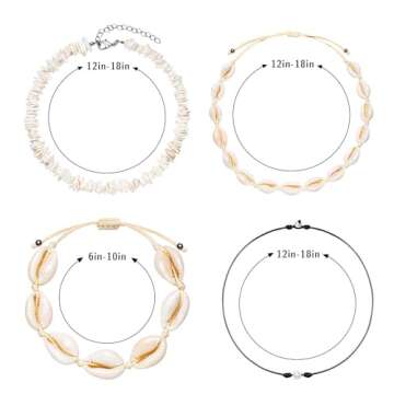 Stunning TKUAMIGO Puka Shell Jewelry Set for Women