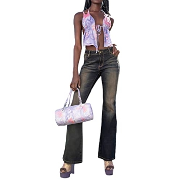 Stylish Ttrdeytl Women Twist Knot Knit Bandeau Top for Summer