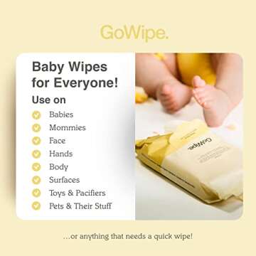 Gentle Organic Baby Wipes with Aloe Vera & Plant Fibers