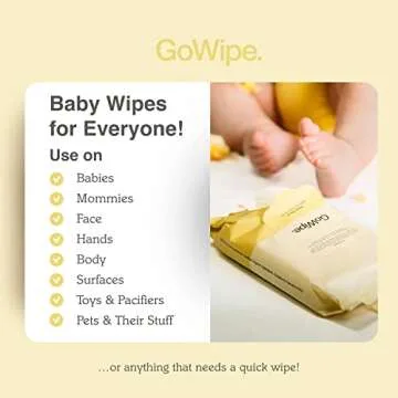 Gentle Organic Baby Wipes with Aloe Vera & Plant Fibers