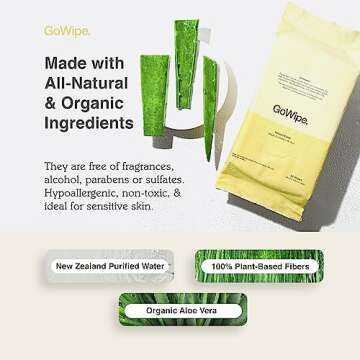 Gentle Organic Baby Wipes with Aloe Vera & Plant Fibers