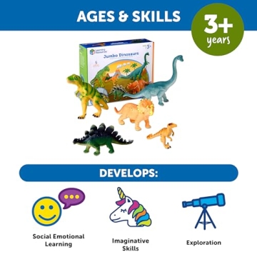 Learning Resources Jumbo Dinosaurs for Kids Ages 3-7