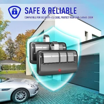 GONAT Universal Garage Door Opener Remote 2 Pack Visor Clip