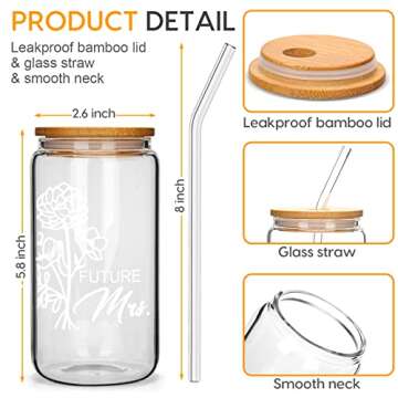 AYERMOYO Bride to Be Glass - Perfect Engagement Gift