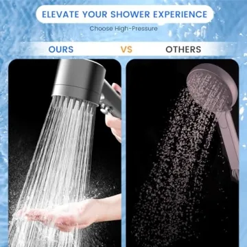 PWERAN High-Pressure Filtered Shower Head Handheld