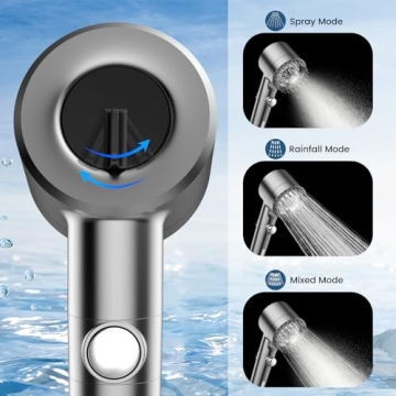PWERAN High-Pressure Filtered Shower Head Handheld