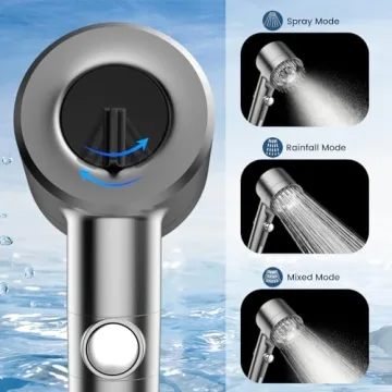 PWERAN High-Pressure Filtered Shower Head Handheld