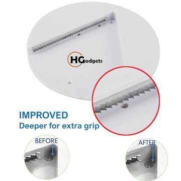 Jar Opener | Under Cabinet Jar Lid and Bottle Opener | Effortless Jar Opener For Weak Hands & Seniors with Arthritis | Suitable for Any Size Jar