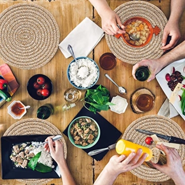 Durable Cotton Pot Holders Trivets Set - 4 Pcs