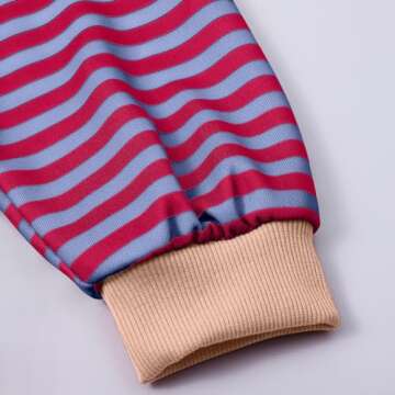 Free People Dupe Women's Oversized Striped Crew Neck Long Sleeve Sweatshirt, Pink, Size S