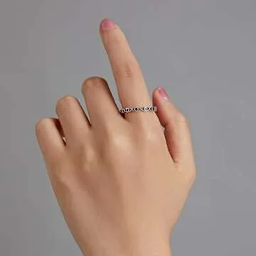 Stylish BABAMIA Evil Eyes Ring in 925 Sterling Silver