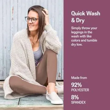 SATINA Tan Leggings - Soft & Stretchy Fit for Women