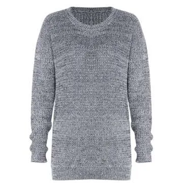 Shermie Women's Cute Heart Pattern Knitted Sweater